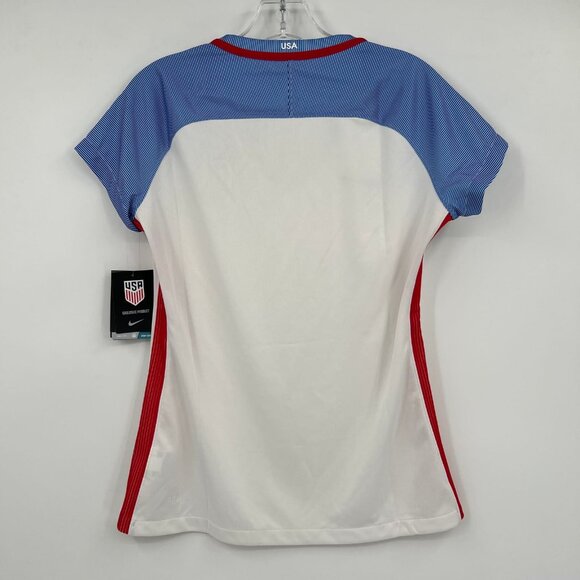 Nike White Blue Team USA Short Sleeve Soccer Jersey | Size M - Picture 3 of 11